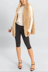 Fuzzy Longline Vest
