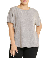 Plus Size Rambling Dot Bateau Blouse
