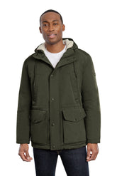 Parka with Sherpa lined Hood Olive