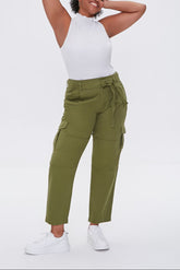 Plus Size Ankle Cargo Pants