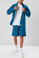 Seersucker Drawstring Shorts