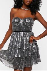 Sequin Sweetheart Mini Dress