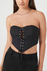 Lace-Up Bustier Tube Top