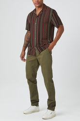Twill Mid-Rise Slim-Fit Pants