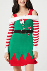 Peppermint Elf Mini Dress