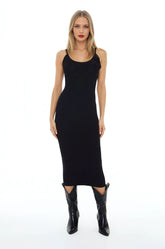 Crochet Rosette Cami Midi Dress