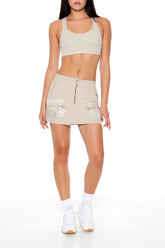 Active Zip-Up Cargo Skort