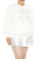 Plus Size Beaded Libra Pullover