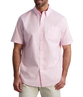 Chaps Men's Short Sleeve Recycled Poly Stretch Woven Shirt