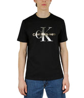 Short Sleeves Gold/Silver Metallic Monogram Tee