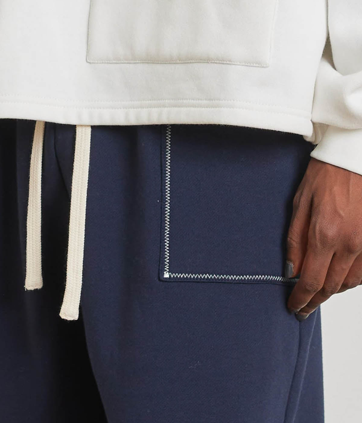  Krost Zig Zag Sweats - Dark Sapphire - Bonton