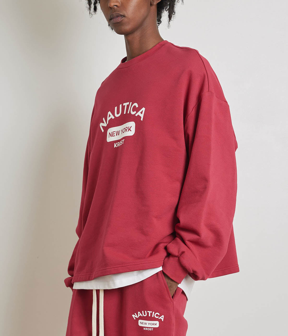  Krost Logo Crewneck - Rhubarb - Bonton