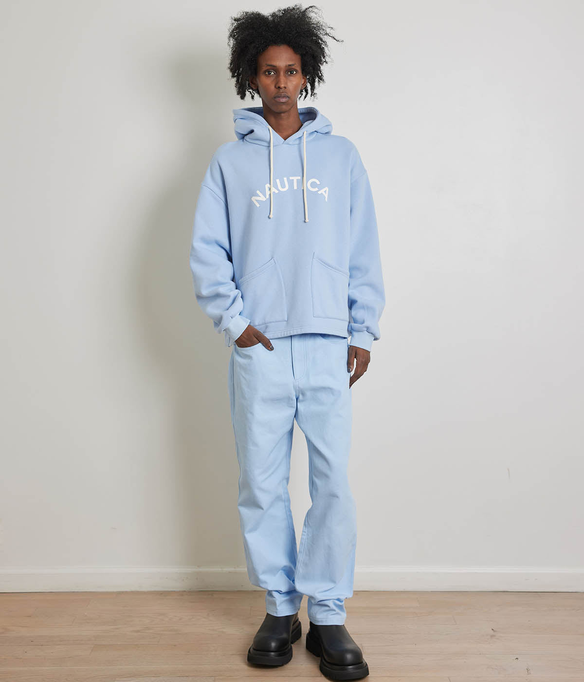  Krost Arch Hoodie - Chambray Blue - Bonton