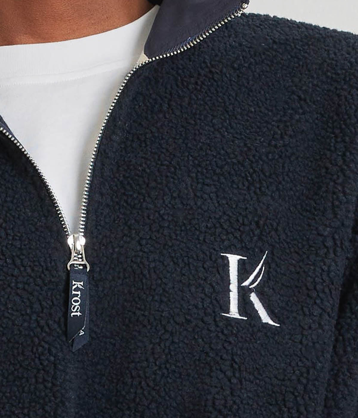  Krost Sherpa Quarter Zip - Dark Sapphire - Bonton