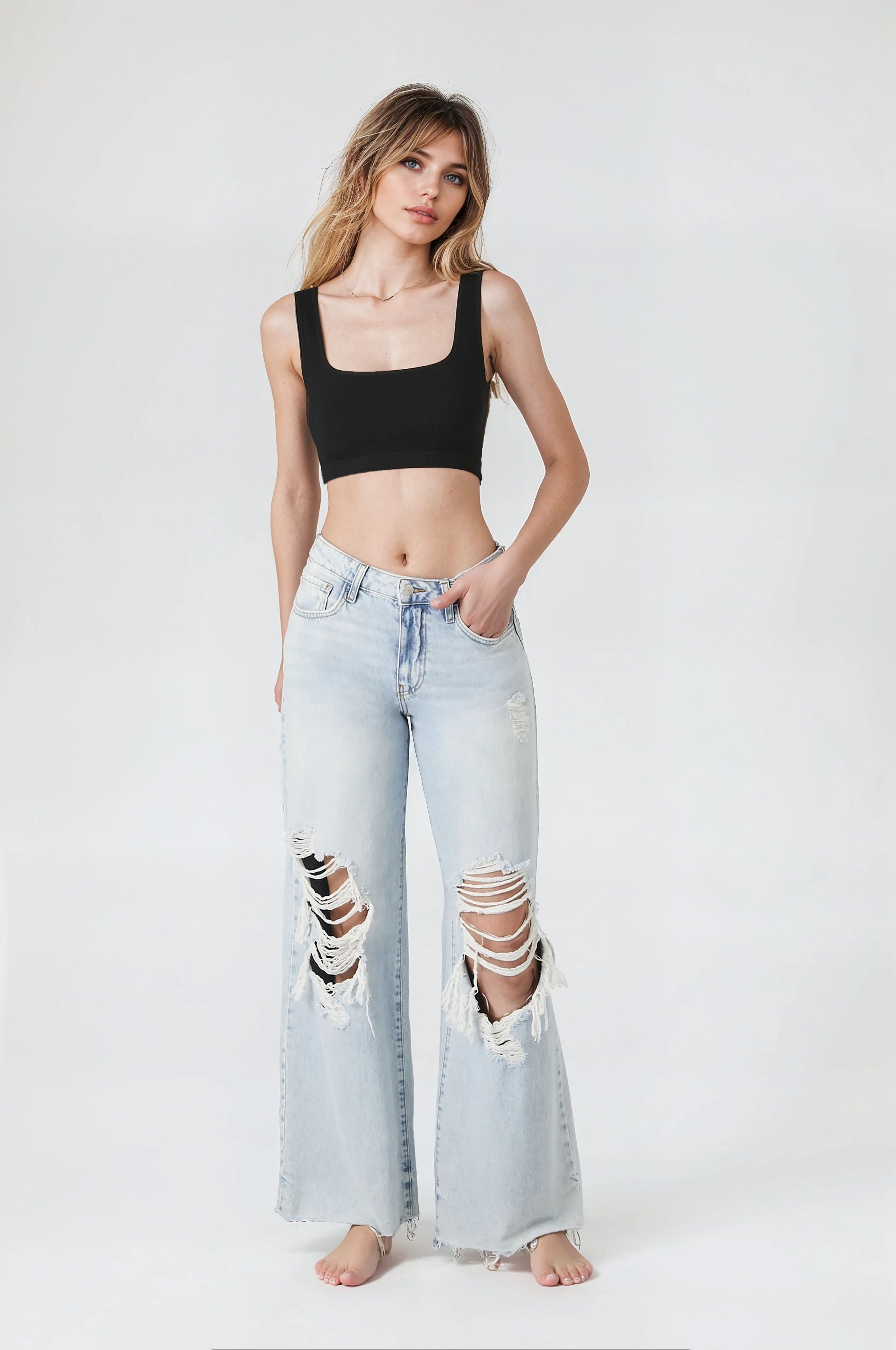  Forever 21 Ribbed Seamless Bralette - taupe - Bonton