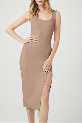 Ponte Knit Midi Tank Dress