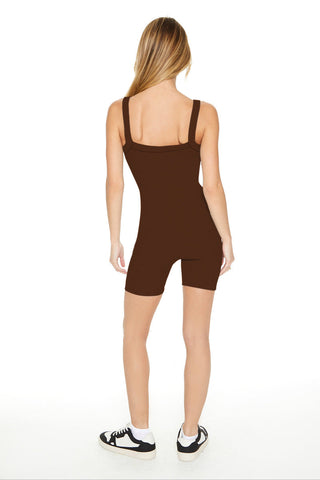 Fitted Rib-Knit Romper