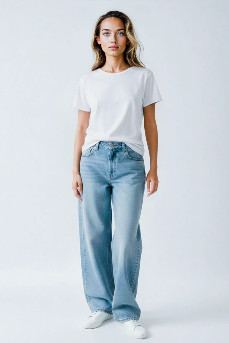  Forever 21 Low-Rise Wide-Leg Jeans - medium-denim - Bonton