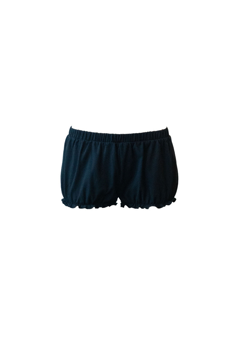  Forever 21 Ruffle-Hem Shorts - black - Bonton