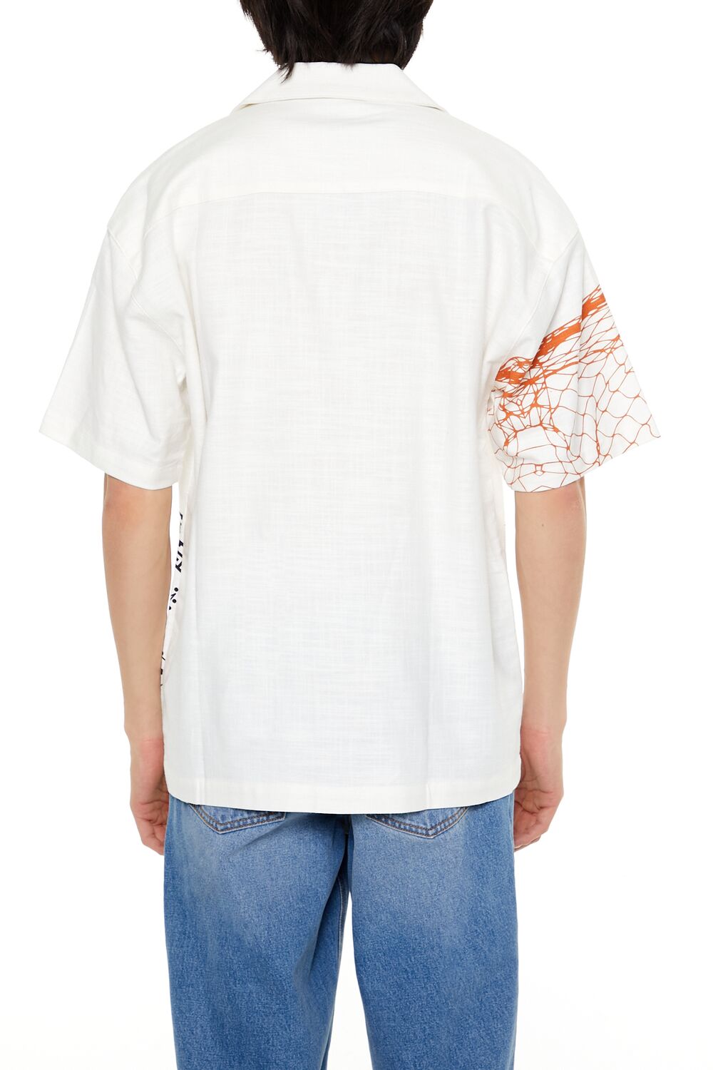 Forever 21 Market Motif Graphic Shirt - cream multi - Bonton