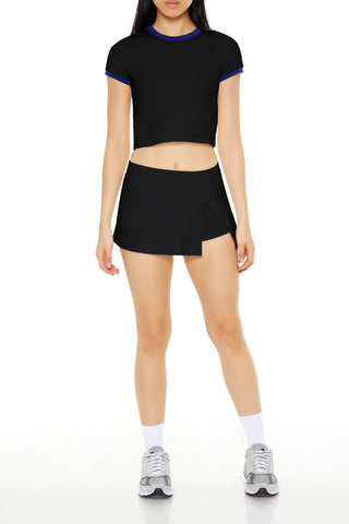 Tulip-Hem Flare Skort