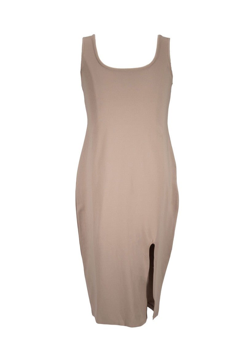  Forever 21 Plus Size Sleeveless Midi Dress - cream - Bonton