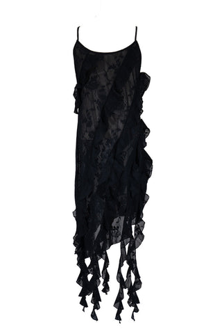 Plus Size Cascading Ruffle Dress
