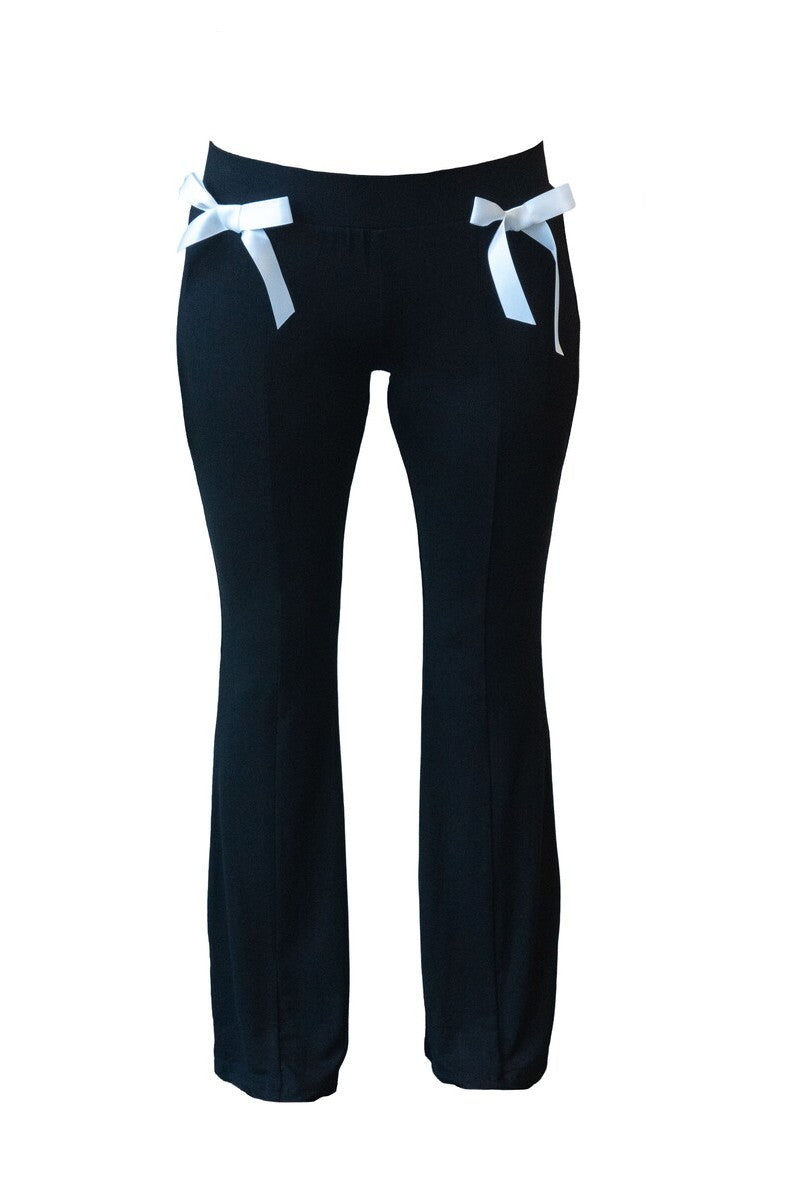  Forever 21 Bow-Accent Leggings - black - Bonton