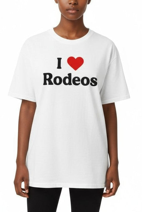  Forever 21 I Love Rodeos Graphic Tee - white multi - Bonton
