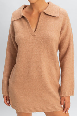 Collared Sweater Dress