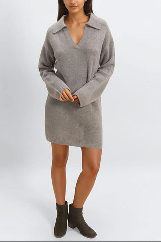 Collared Sweater Dress