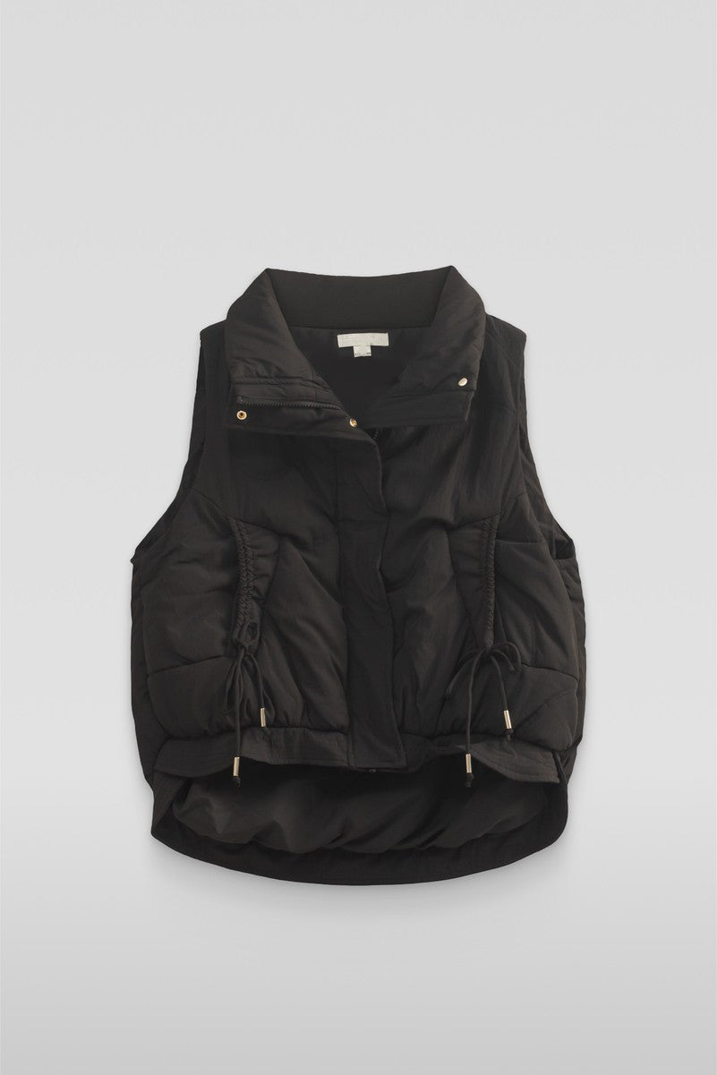  Forever 21 Quilted Puffer Vest - stone - Bonton