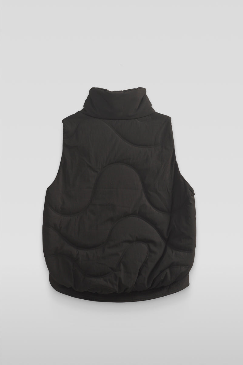  Forever 21 Quilted Puffer Vest - stone - Bonton