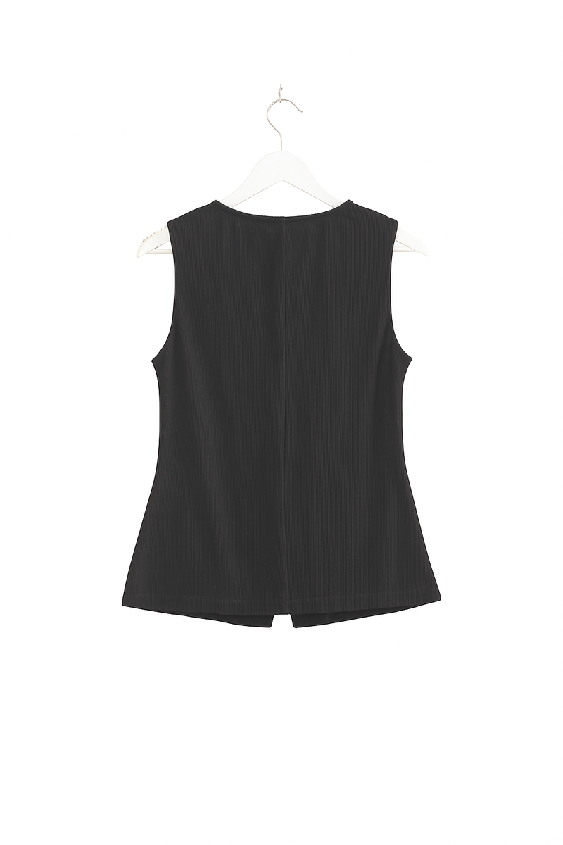  Forever 21 Rib-Knit Button-Front Sleeveless Top - taupe - Bonton