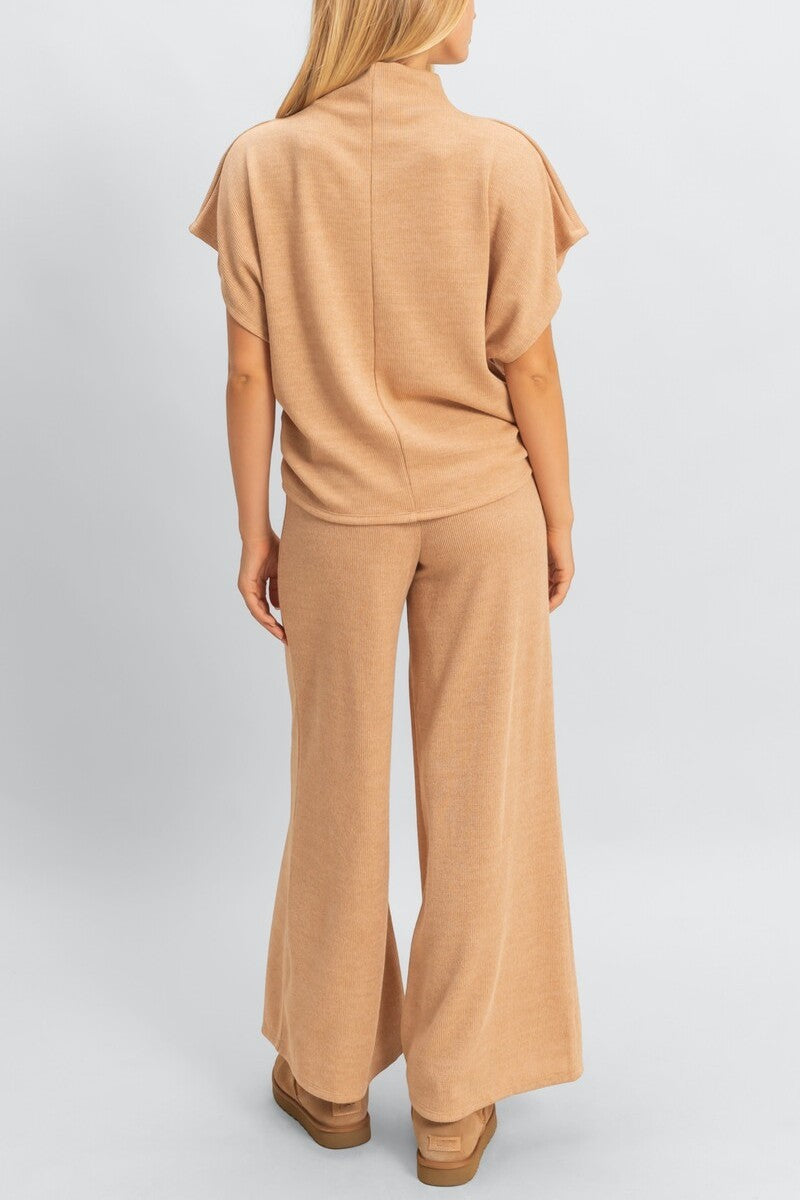  Forever 21 Mockneck Top and Pant Set - camel - Bonton