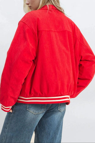 Corduroy Varsity Jacket