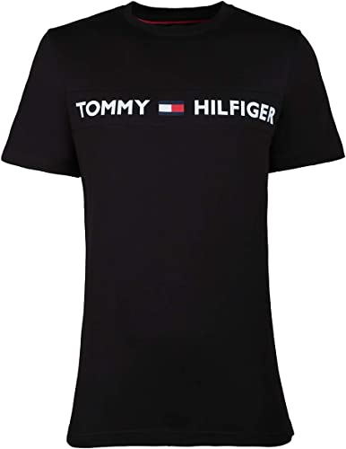  Tommy Hilfiger Crew Tee Mod Essentials - Black - Bonton