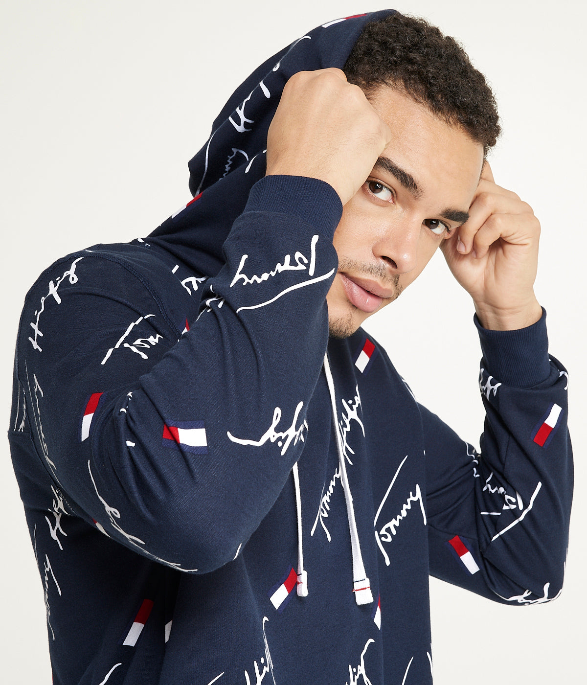  Tommy Hilfiger Printed French Terry - Dark Navy - Bonton
