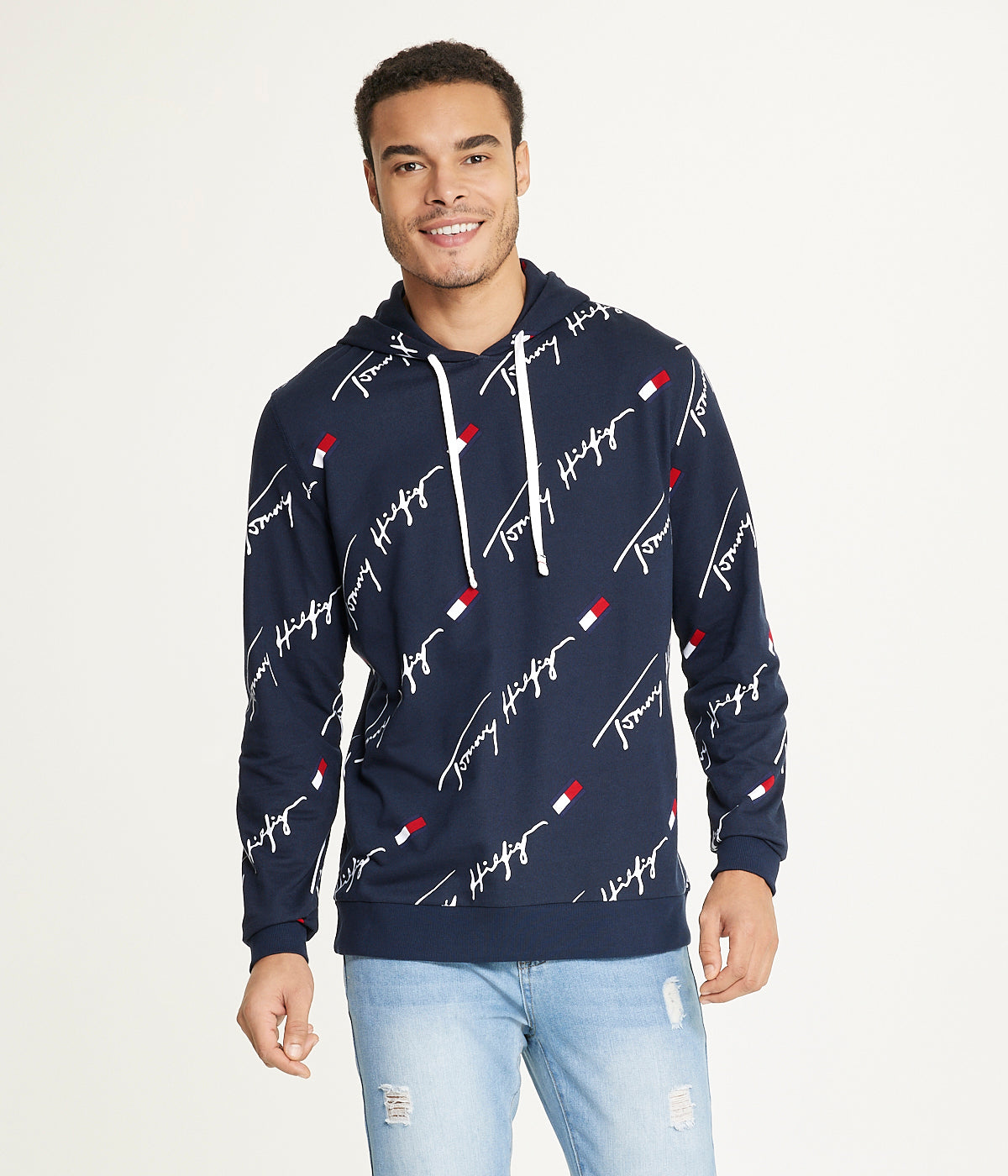  Tommy Hilfiger Printed French Terry - Dark Navy - Bonton