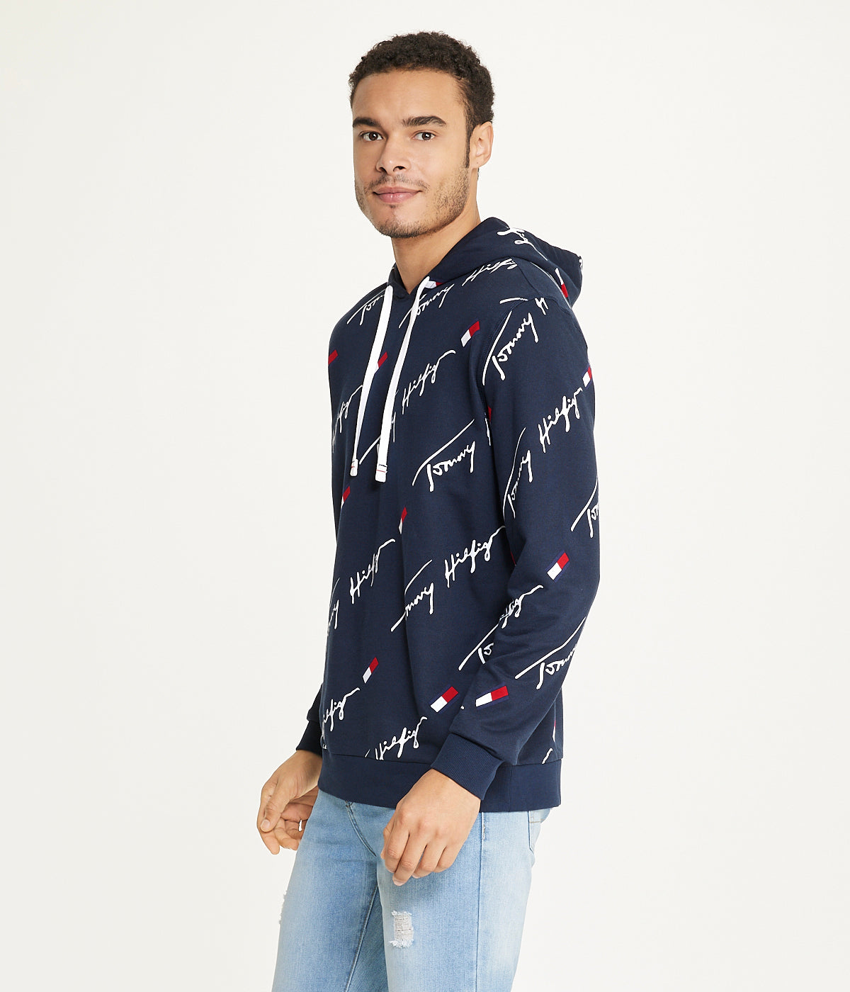  Tommy Hilfiger Printed French Terry - Dark Navy - Bonton