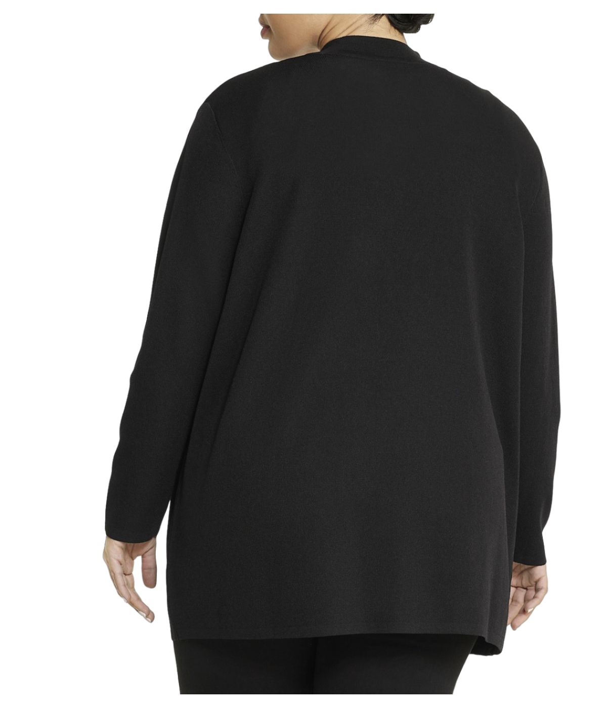  Anne Klein Malibu 2 Pocket Cardigan Plus Size - Black - Bonton