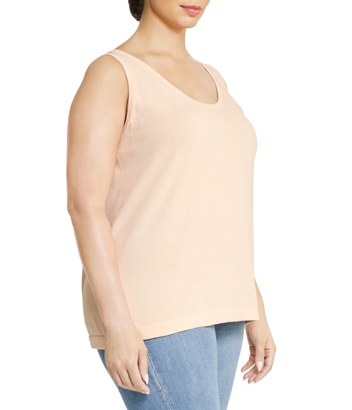  Anne Klein Plus Size Scoop Neck Tank Top - Bisqueware - Bonton