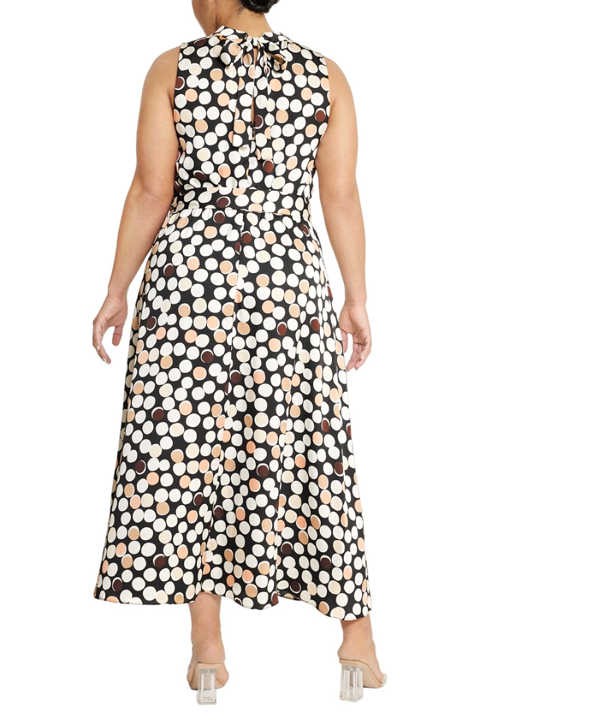  Anne Klein Halter Neckline Midi Dress - Anne Black/Espresso CWB - Bonton