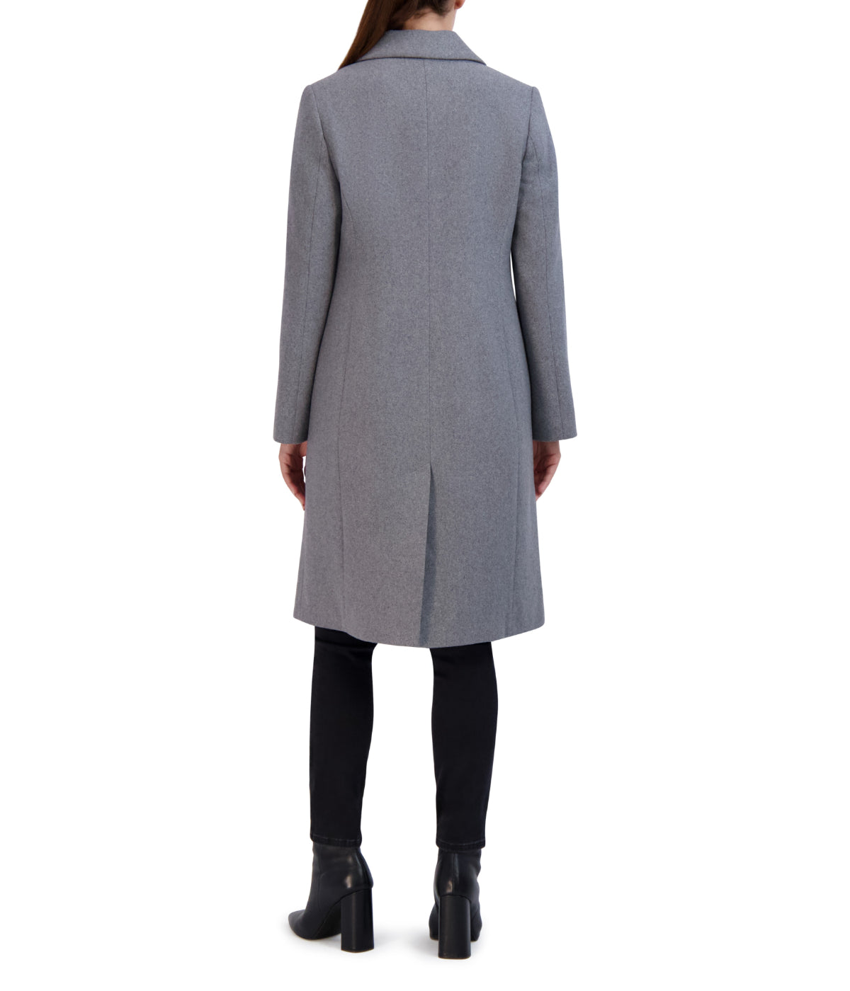  Cole Haan Asymmetrical Wool Blend Coat Light Grey - Light Grey - Bonton