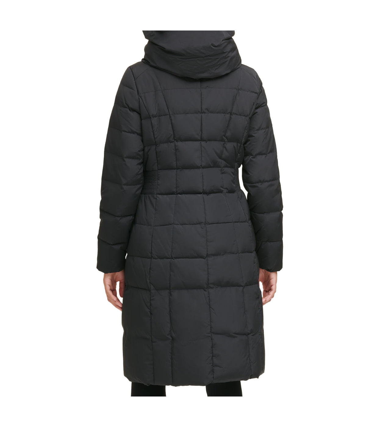  Cole Haan Box Quilt Down Zip Front Coat Black - Black - Bonton