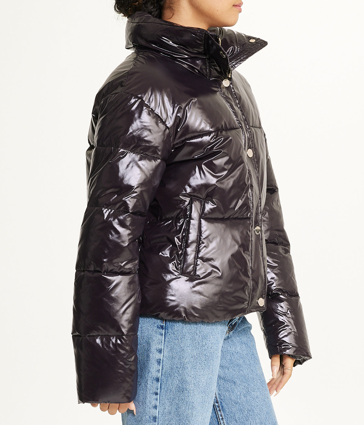  Michael Kors Short Puffer Jacket - Black - Bonton