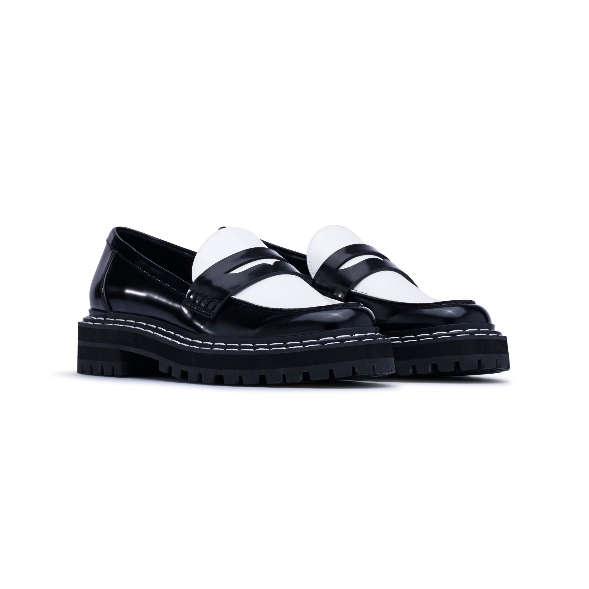  D'Amelio Prescia Loafer Shoe - Black / Bright White - Bonton