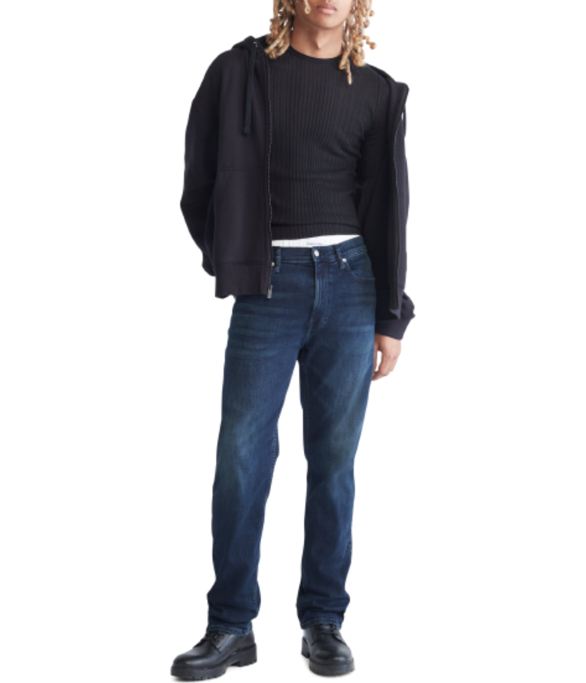  Calvin Klein Standard Straight 32 Blue - Blue - Bonton