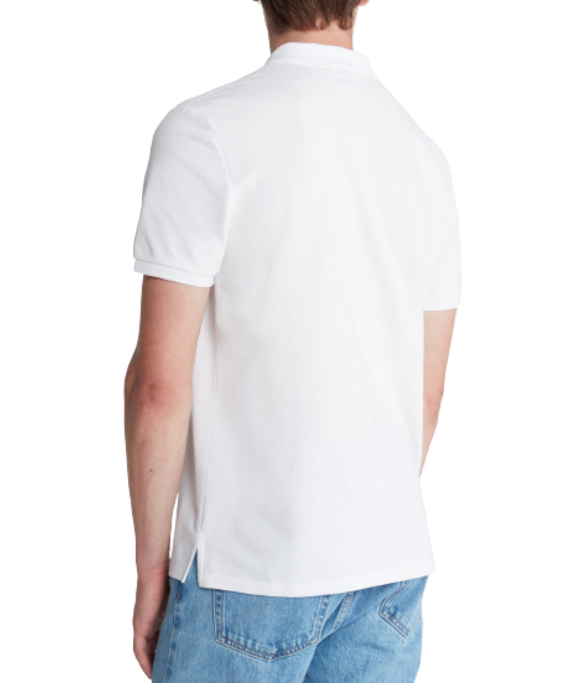  Calvin Klein Ss Tech Zip Polo White - White - Bonton