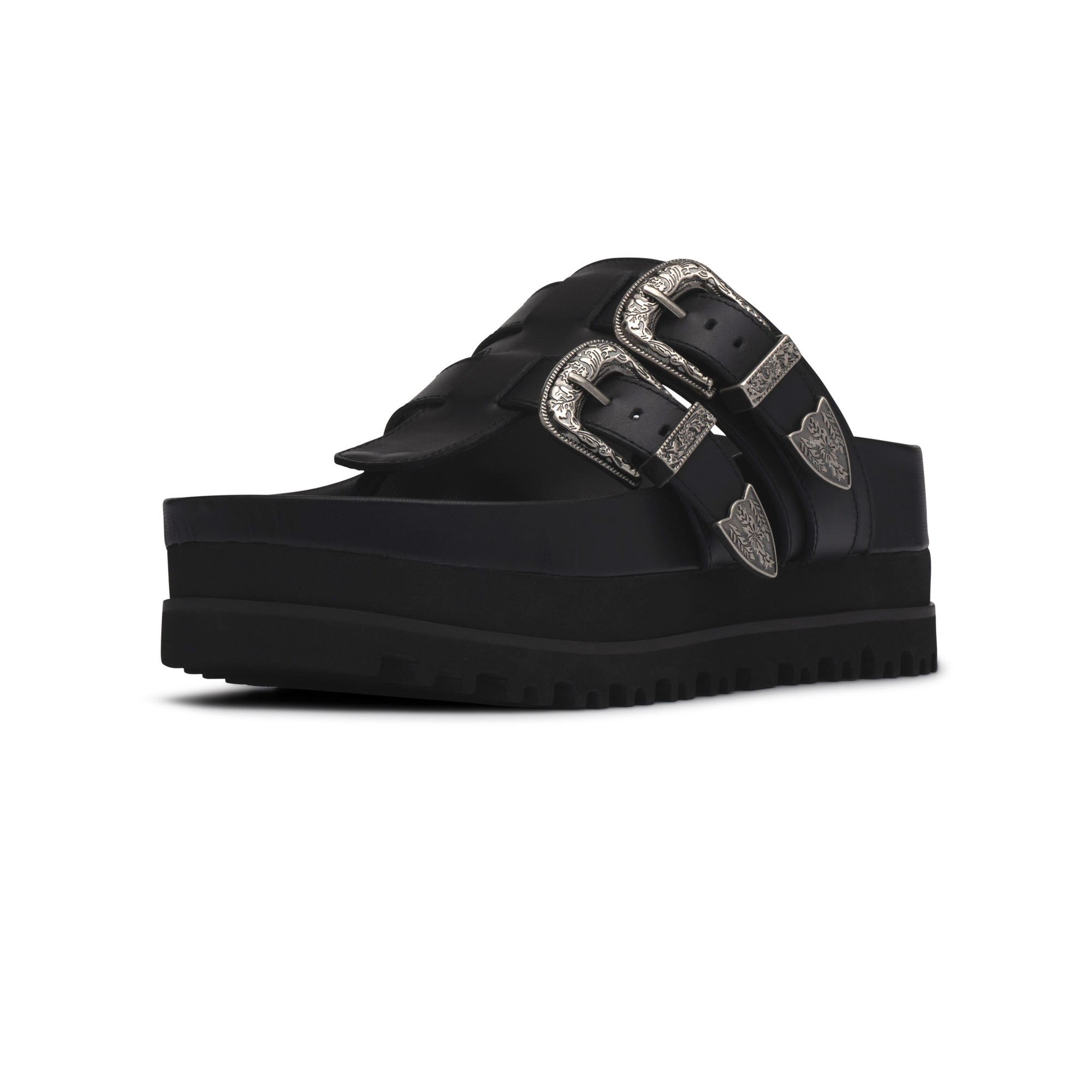  D'Amelio Nyra Footbed Sandal - Black - Bonton